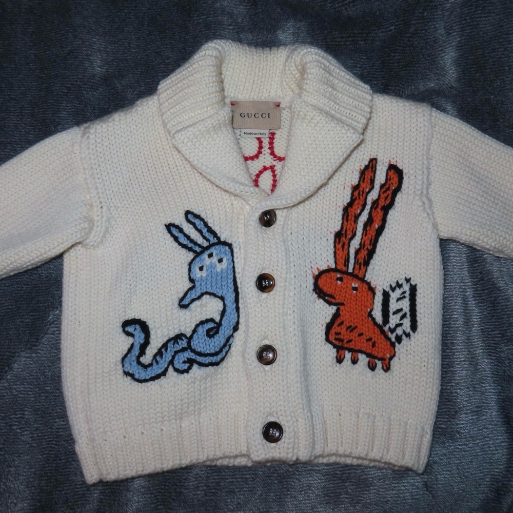 Gucci kids cardigan 6/9M IMMACULATECONDITION